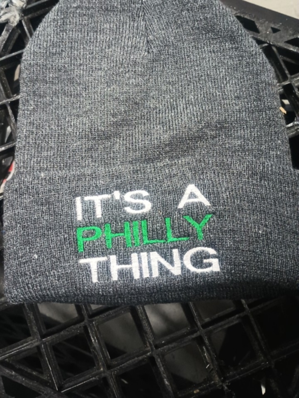 Gray "It's A Philly Thing" Knit Beanie
